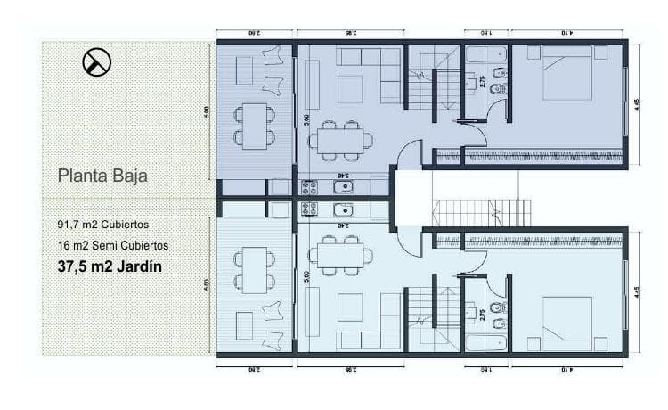 For Sale in Pozo: 4-Bedroom Duplex with Garden in Benavidez; Delivery in 2027; Financing Available