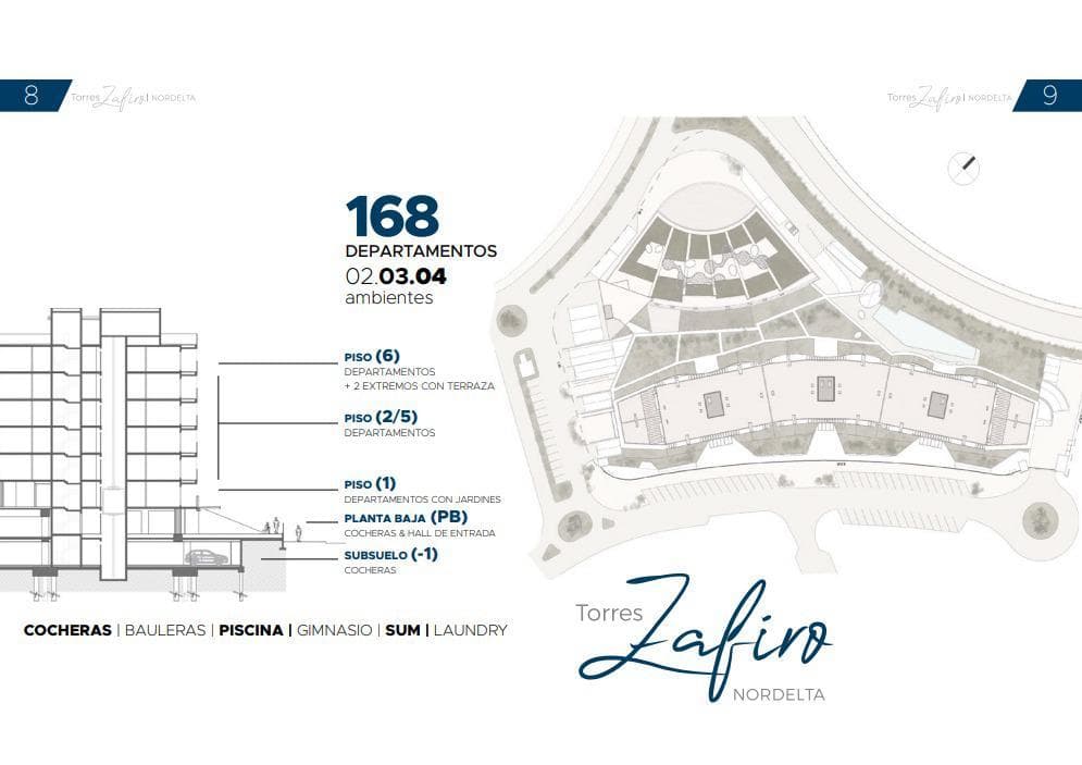 Financed One-Bedroom Apartment - 4 AMB in ZAFIRO NORDELTA