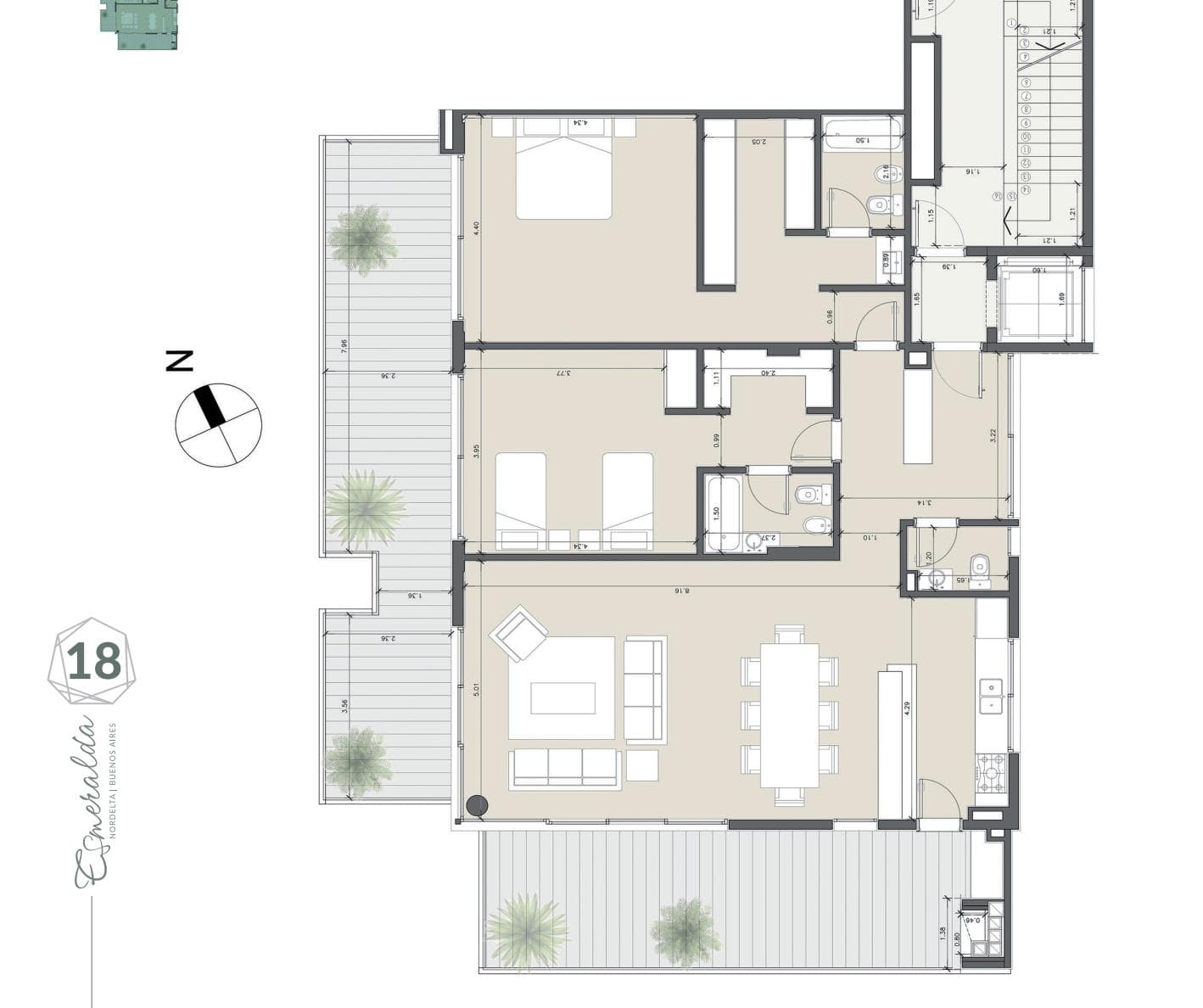 FINANCED 4-Bedroom Apartment - ESMERALDA Tower - Puerto Escondido, NORDELTA