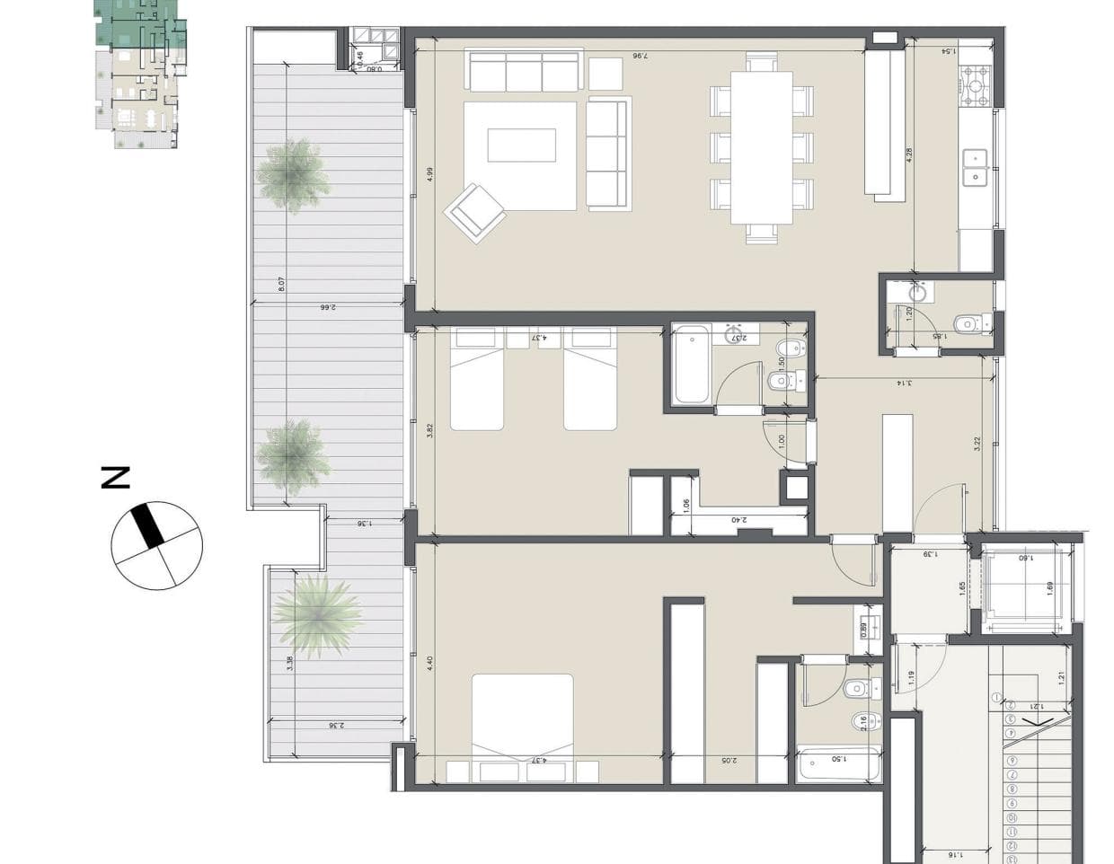 FINANCED 4-Bedroom Apartment - ESMERALDA Tower - Puerto Escondido, NORDELTA