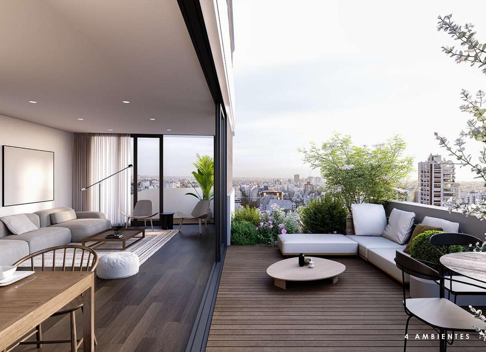 One-room apartment in Palermo with a balcony