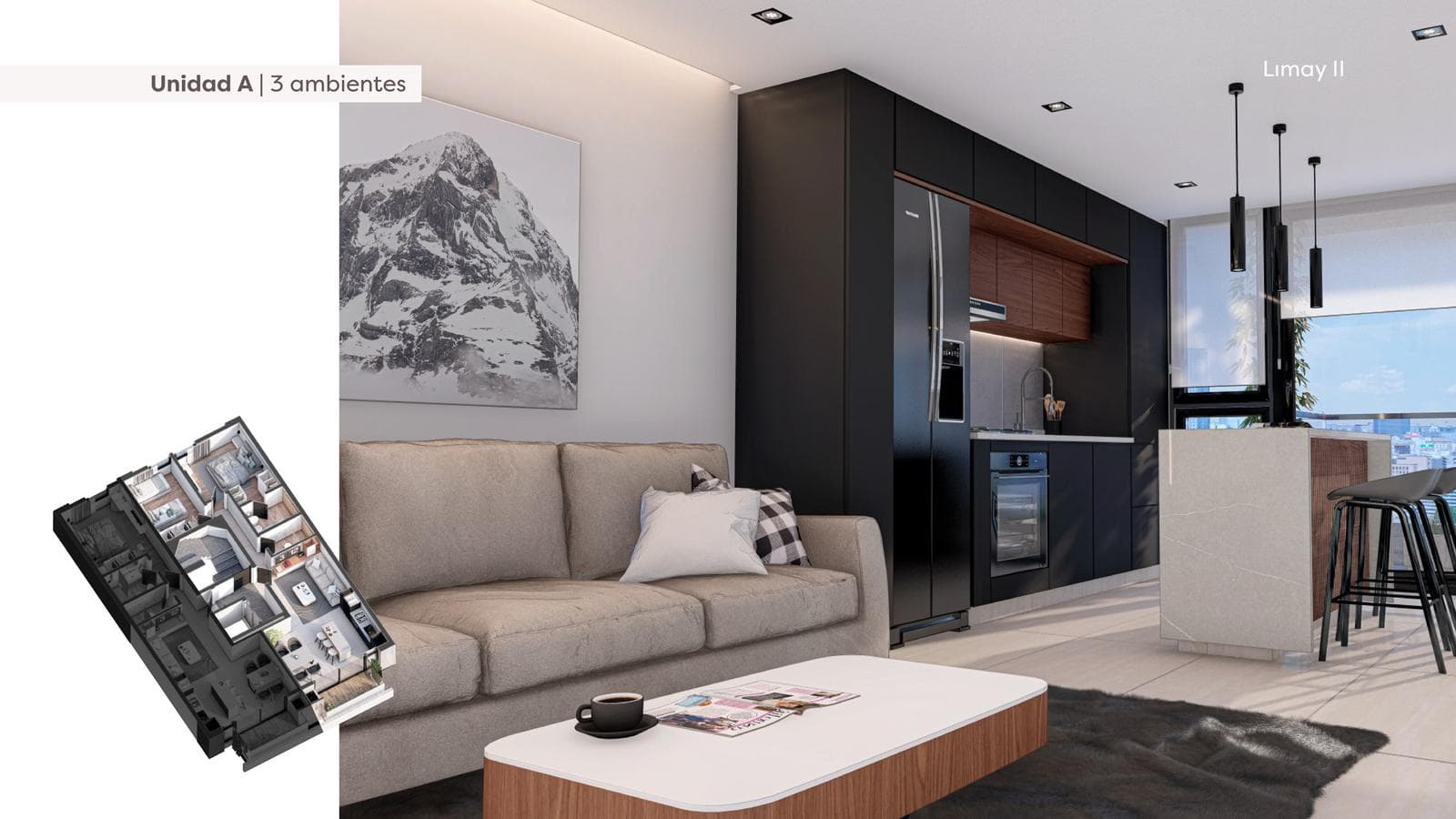 For Sale - Apartment - 3 Rooms - Güemes Area