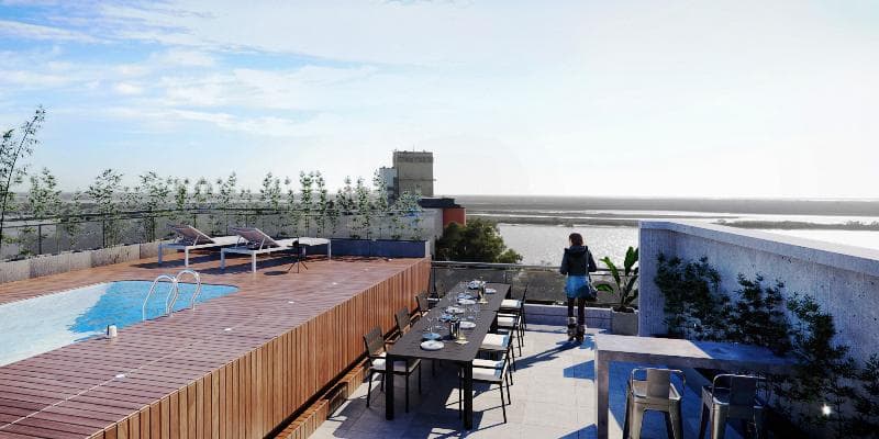 Departamento en venta 1 dormitorio Rosario - Frente Río