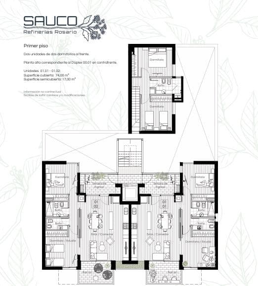Departamento en venta 2 dormitorios - Refinerías, Rosario