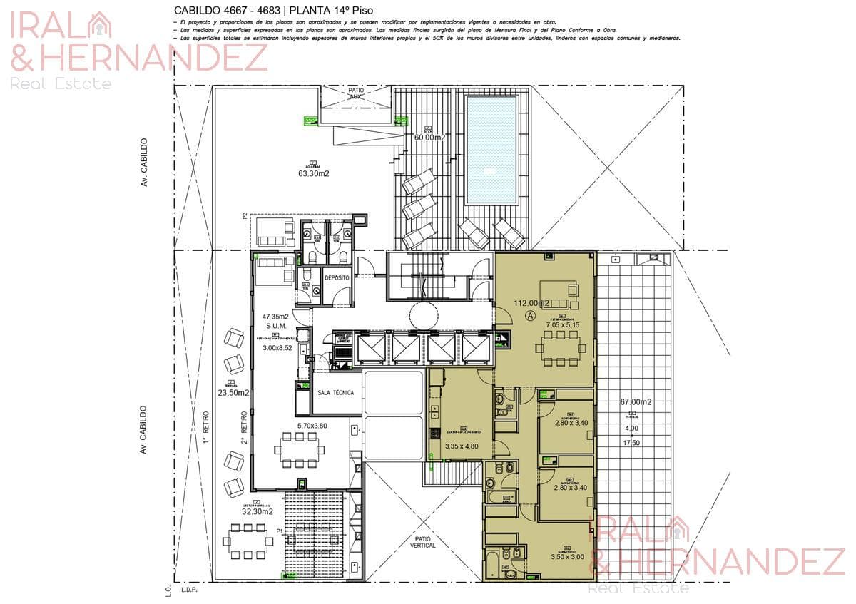 4-ROOM APARTMENT FOR SALE WITH LARGE BALCONY/TERRACE IN NUÑEZ - ALTOS DE NUÑEZ