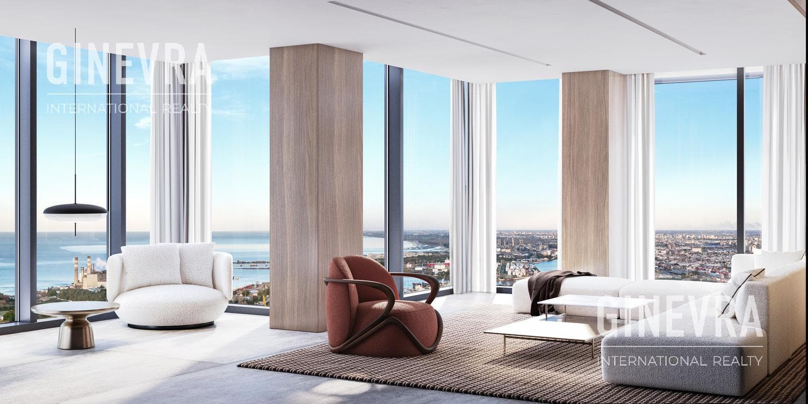 2-Room Apartment with Balcony on the 39th Floor with a View of the River - HARBOUR TOWER - Puerto Madero