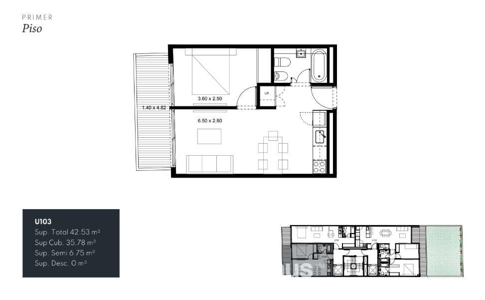 Brand-new 4-room apartment for sale in Belgrano