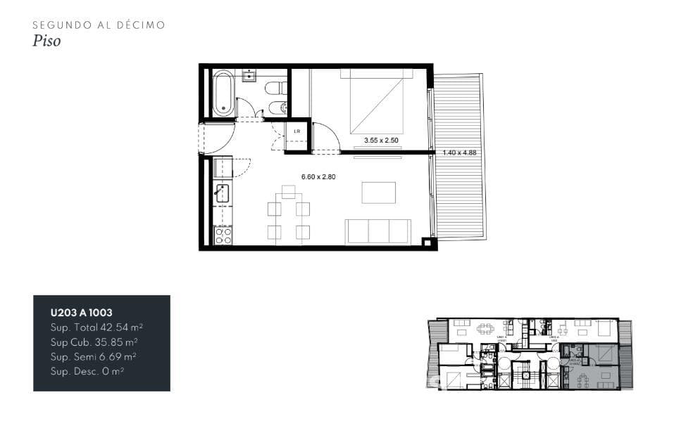 Brand-new 4-room apartment for sale in Belgrano