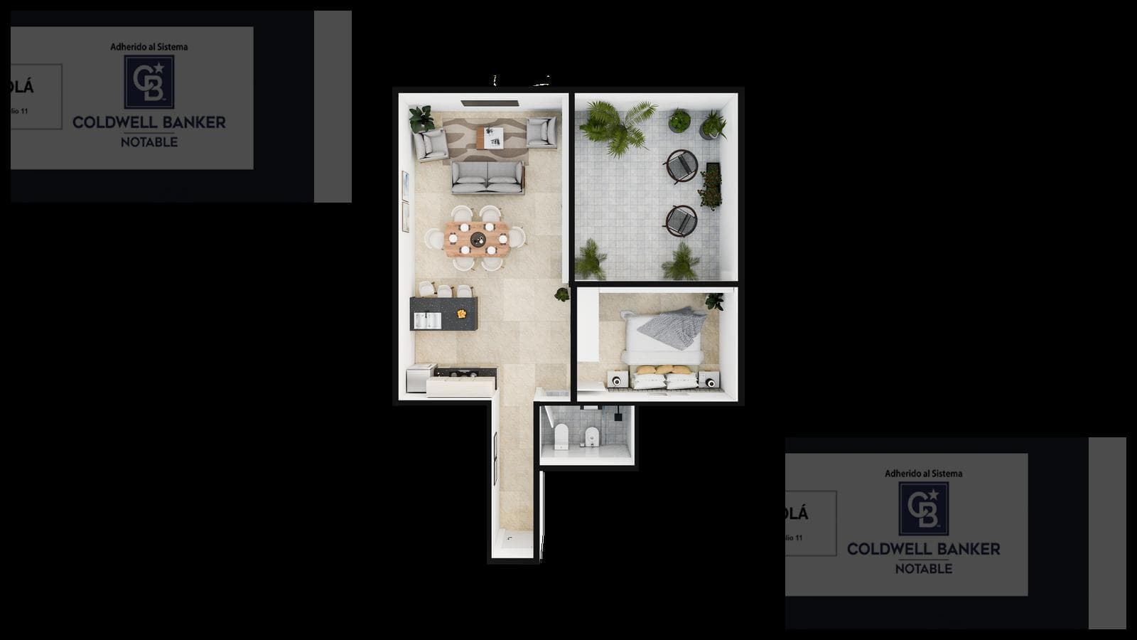 FOR SALE / 2-room apartment, 54 m², Artigas