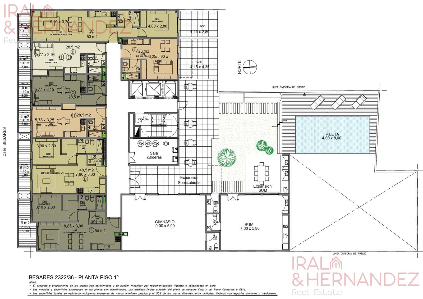 2-ROOM APARTMENT FOR SALE WITH BALCONY - NUÑEZ