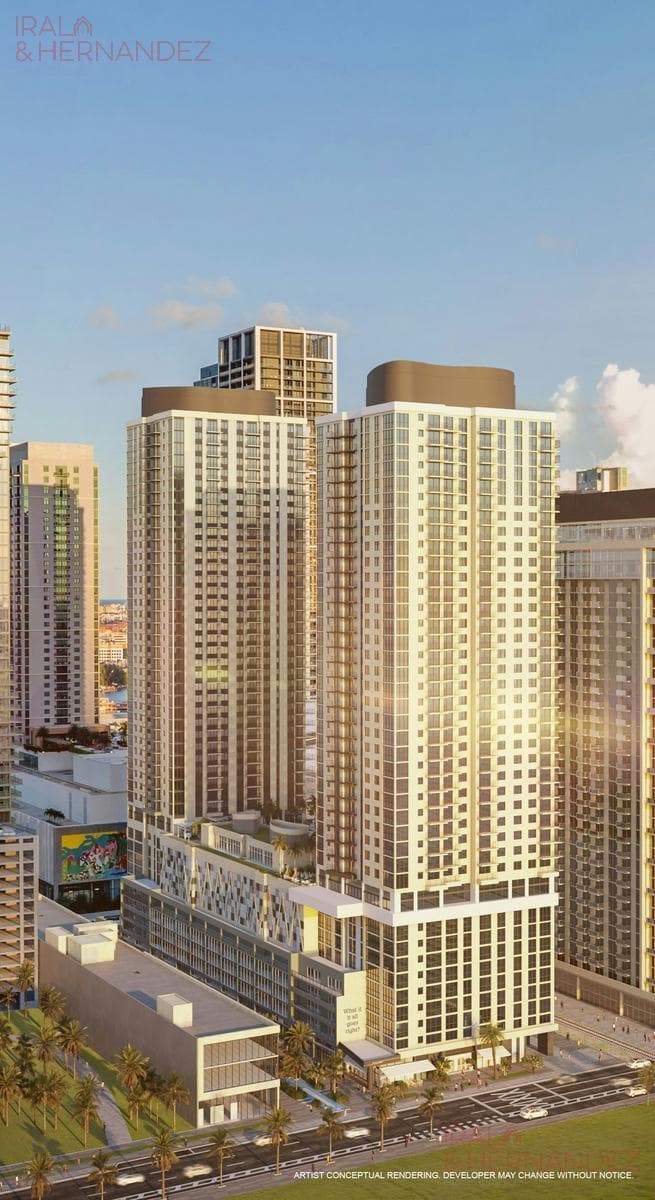 1-BEDROOM APARTMENT FOR SALE - FLOW HOUSE - DOWNTOWN MIAMI