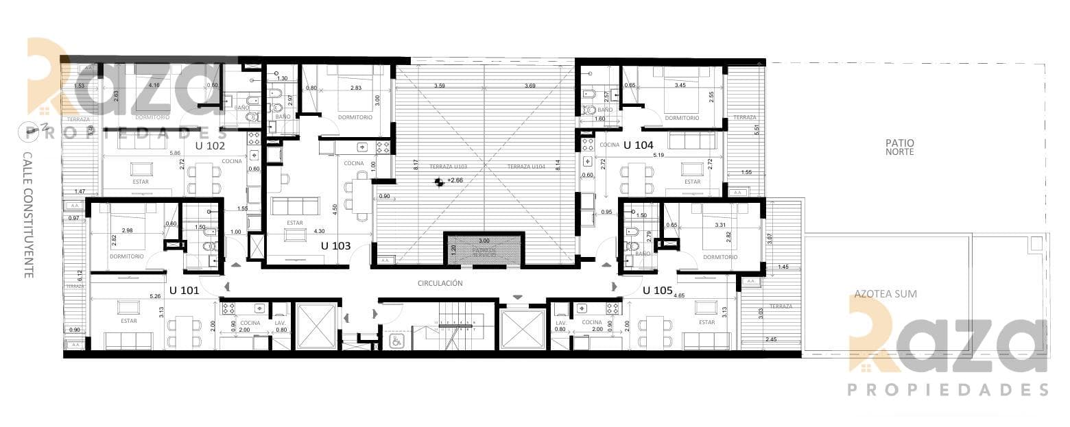 Apartamento 1 Dormitorio en Cordón