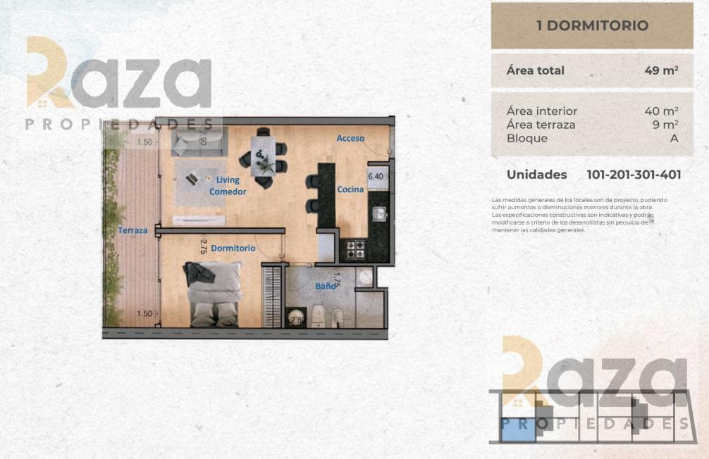 venta Apartamento 1 Dormitorio en Pocitos nuevo