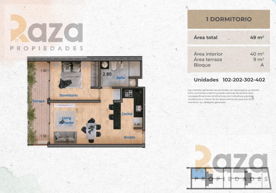 venta Apartamento 1 Dormitorio en Pocitos nuevo