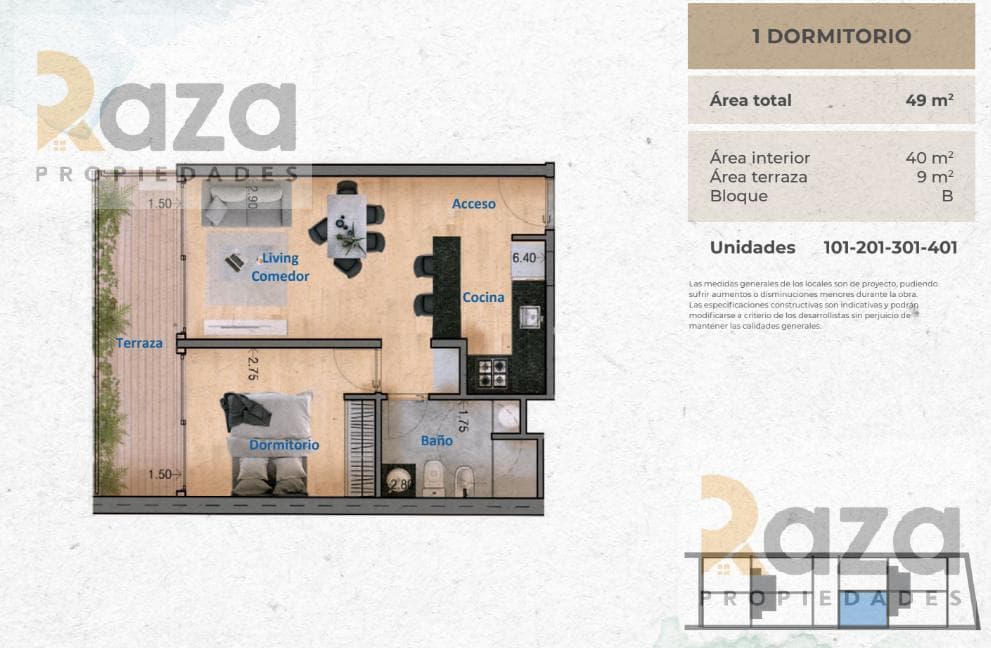 venta Apartamento 1 Dormitorio en Pocitos nuevo