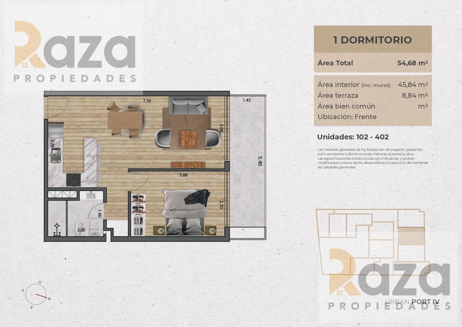 1-Bedroom Apartment for Sale in Pocitos