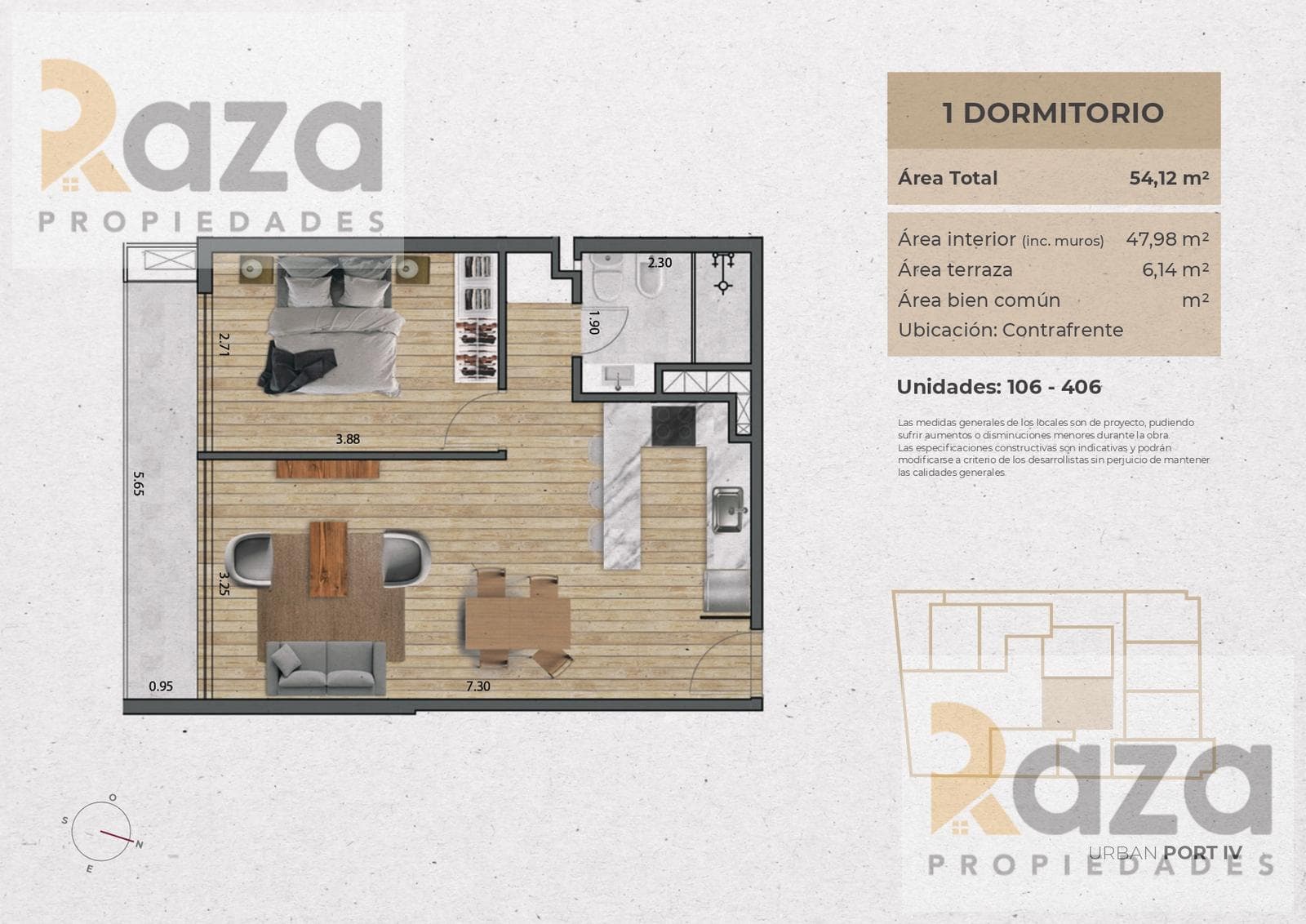 1-Bedroom Apartment for Sale in Pocitos