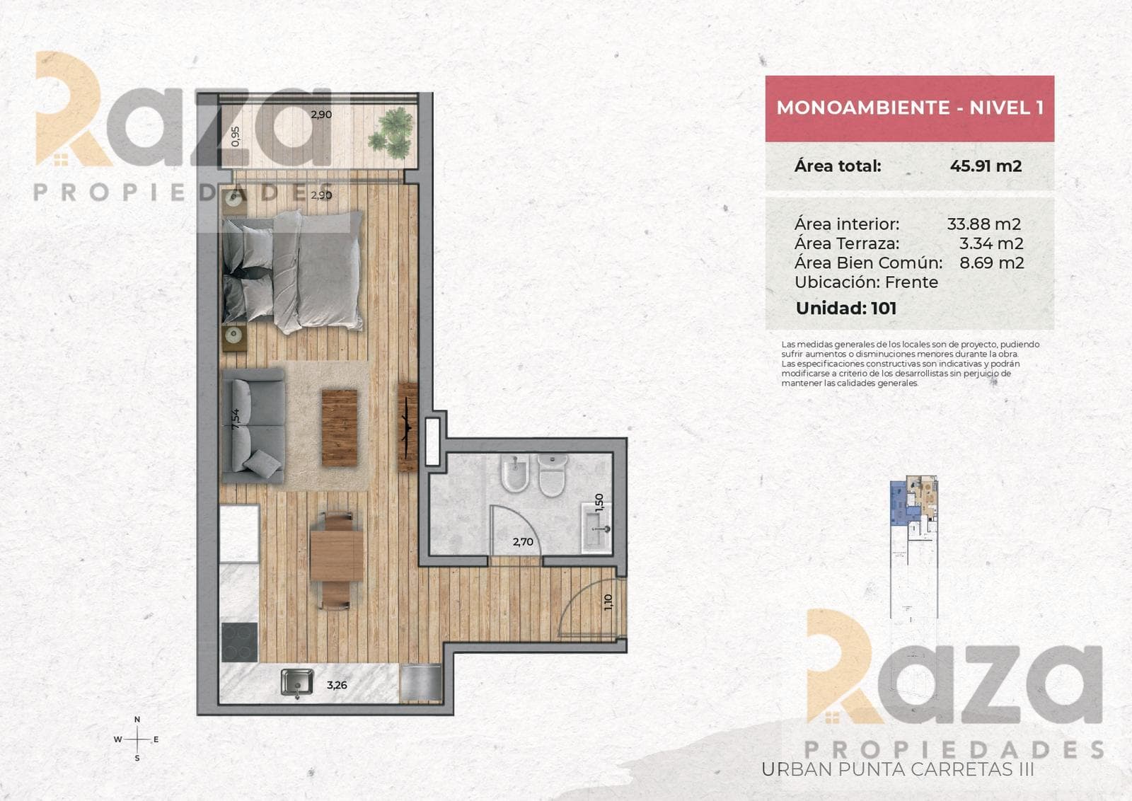 1-Bedroom Apartment for Sale in Punta Carretas