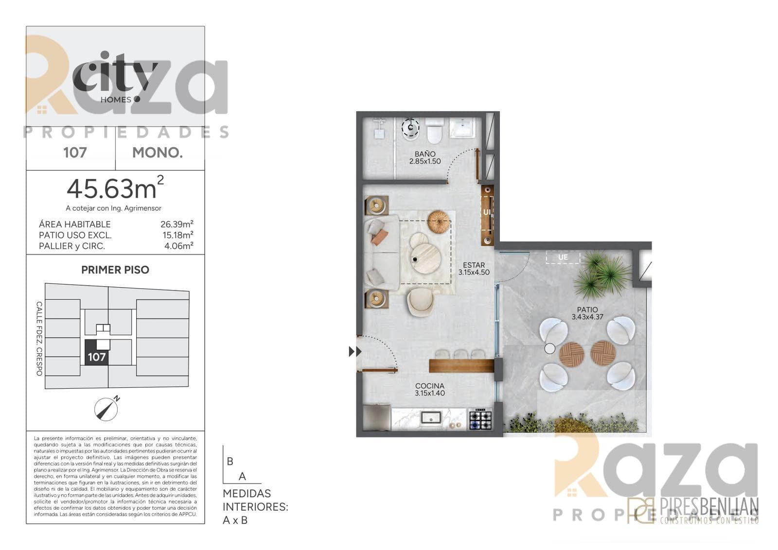 1-Bedroom Apartment for Sale in Cordón