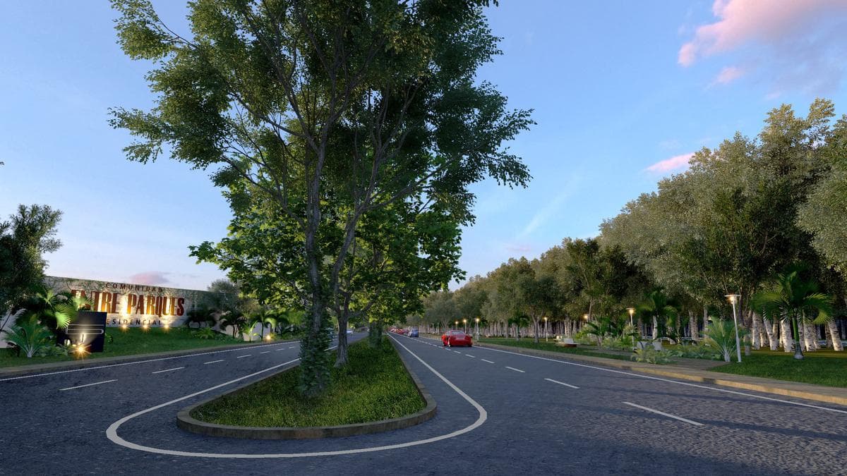 Residential lots on Privada Entre Parques. Chicxulub Highway