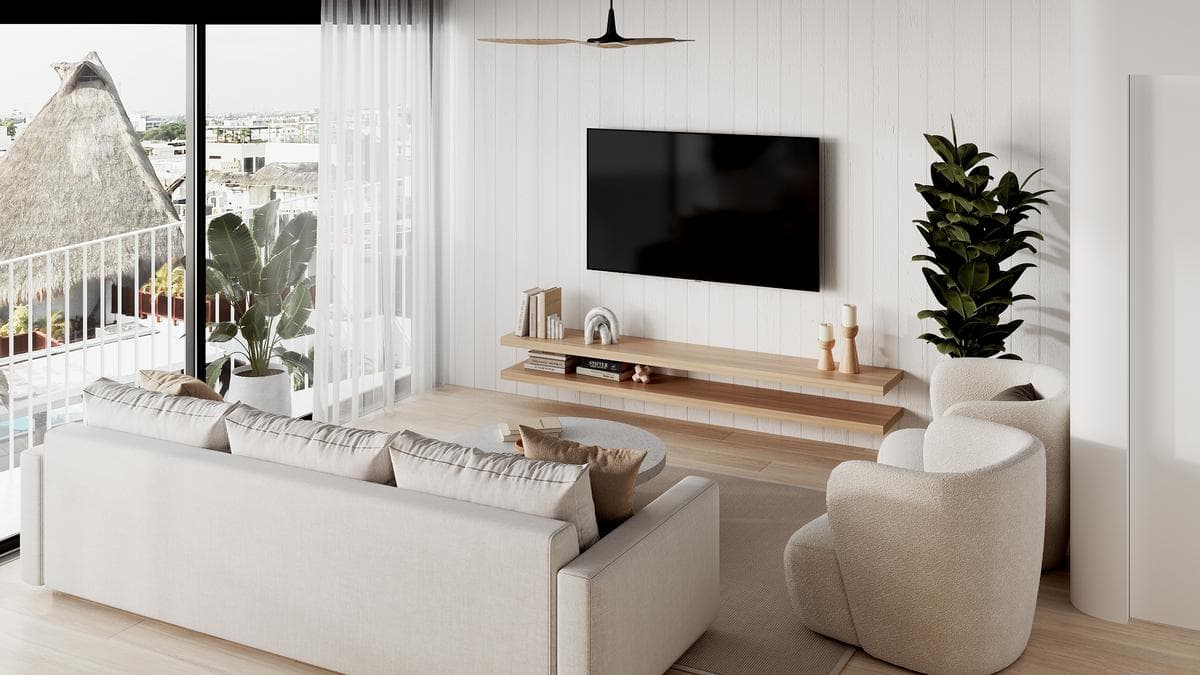 Beautiful 2-bedroom apartment for sale in downtown Playa del Carmen P3837