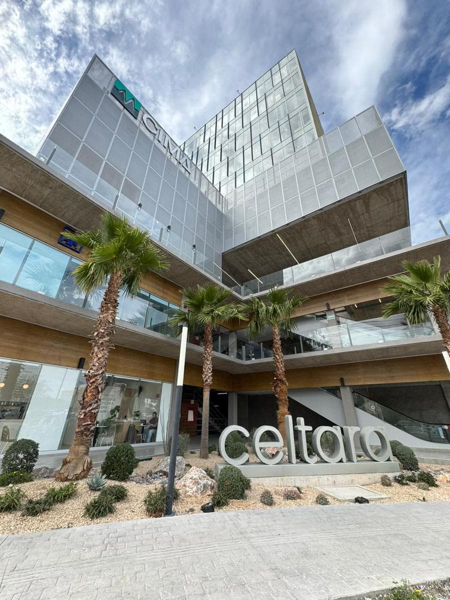 Office spaces for rent in Torre Celtara at the Río Sonora Project, Hermosillo, Sonora.