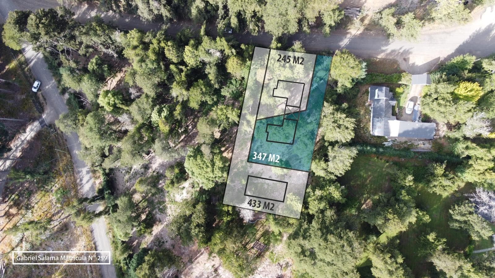 FOR SALE - Lot of 347.16 m², 1 UF, Las Balsas, Villa la Angostura
