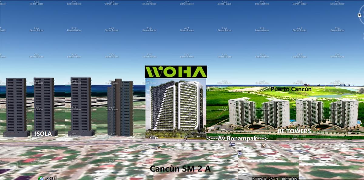 Pre-Sale Apartment: 2 Bedrooms, Brand-New, Puerto Cancún, Bonampak Avenue.