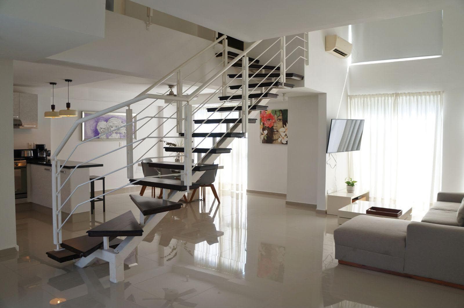 Departamento en Renta, 3 Recámaras, AMUEBLADO/EQUIPADO, Doble Altura, Tziara, SM 16, Cancun