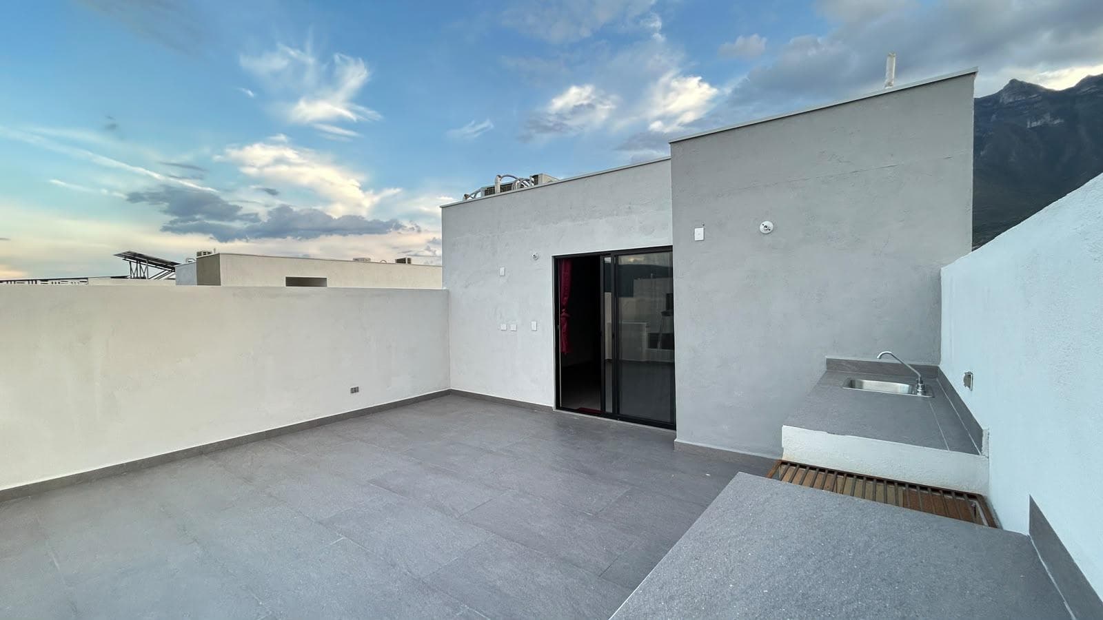 A brand-new, fully equipped, 3-story house with solar panels