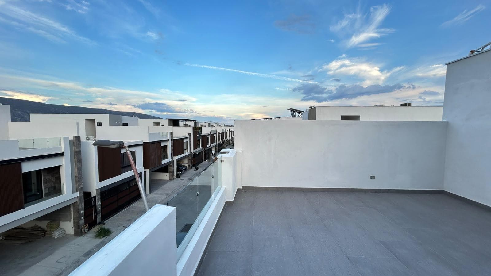 A brand-new, fully equipped, 3-story house with solar panels