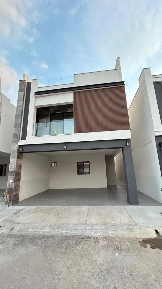 A brand-new, fully equipped, 3-story house with solar panels