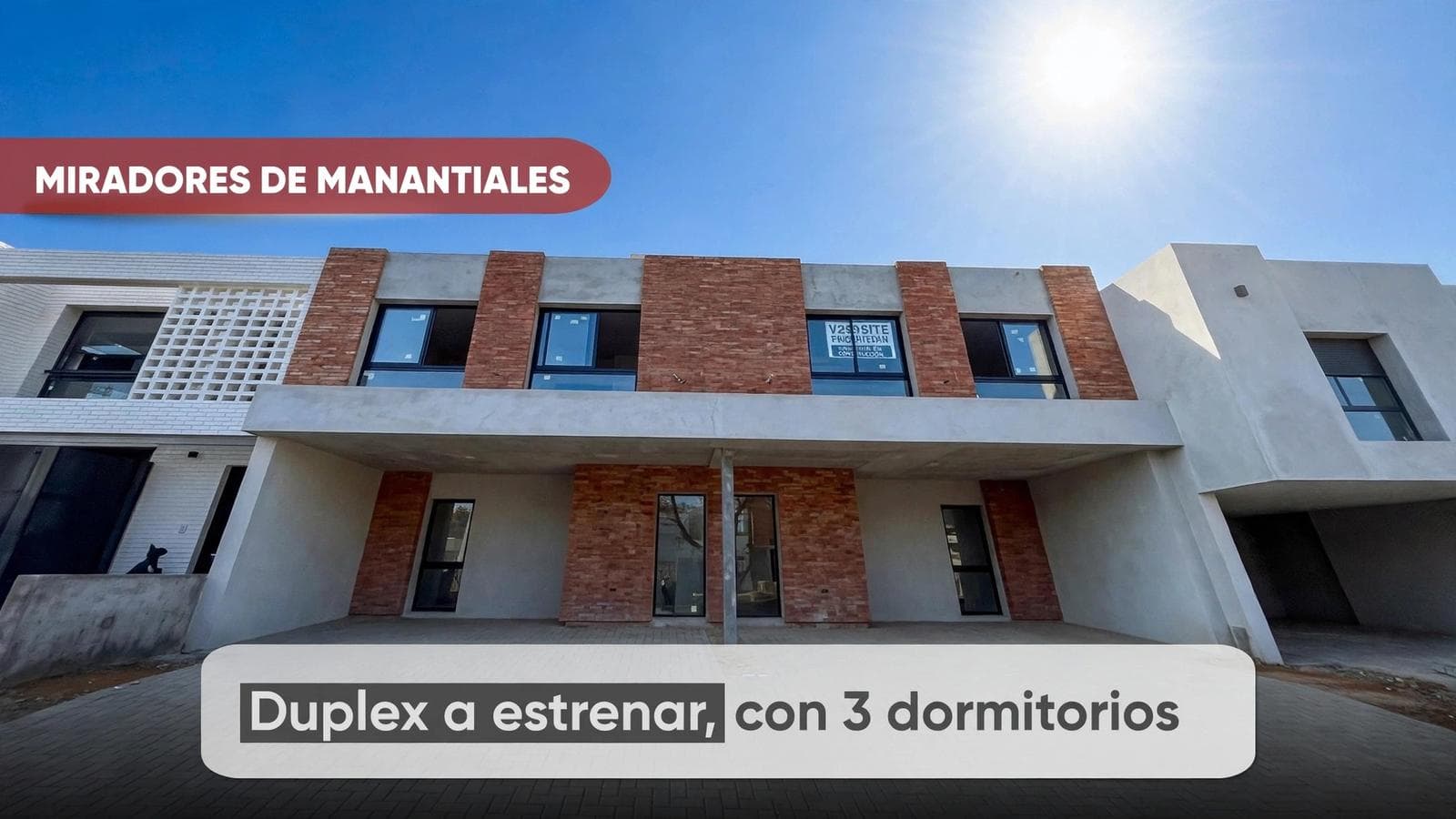 BRAND-NEW DUPLEX in Miradores de Manantiales (Reception/Minor) 3 bedrooms, 3 bathrooms