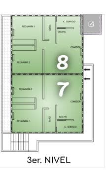 Apartments for sale, 3rd floor, Lucio Blanco neighborhood, Madero City