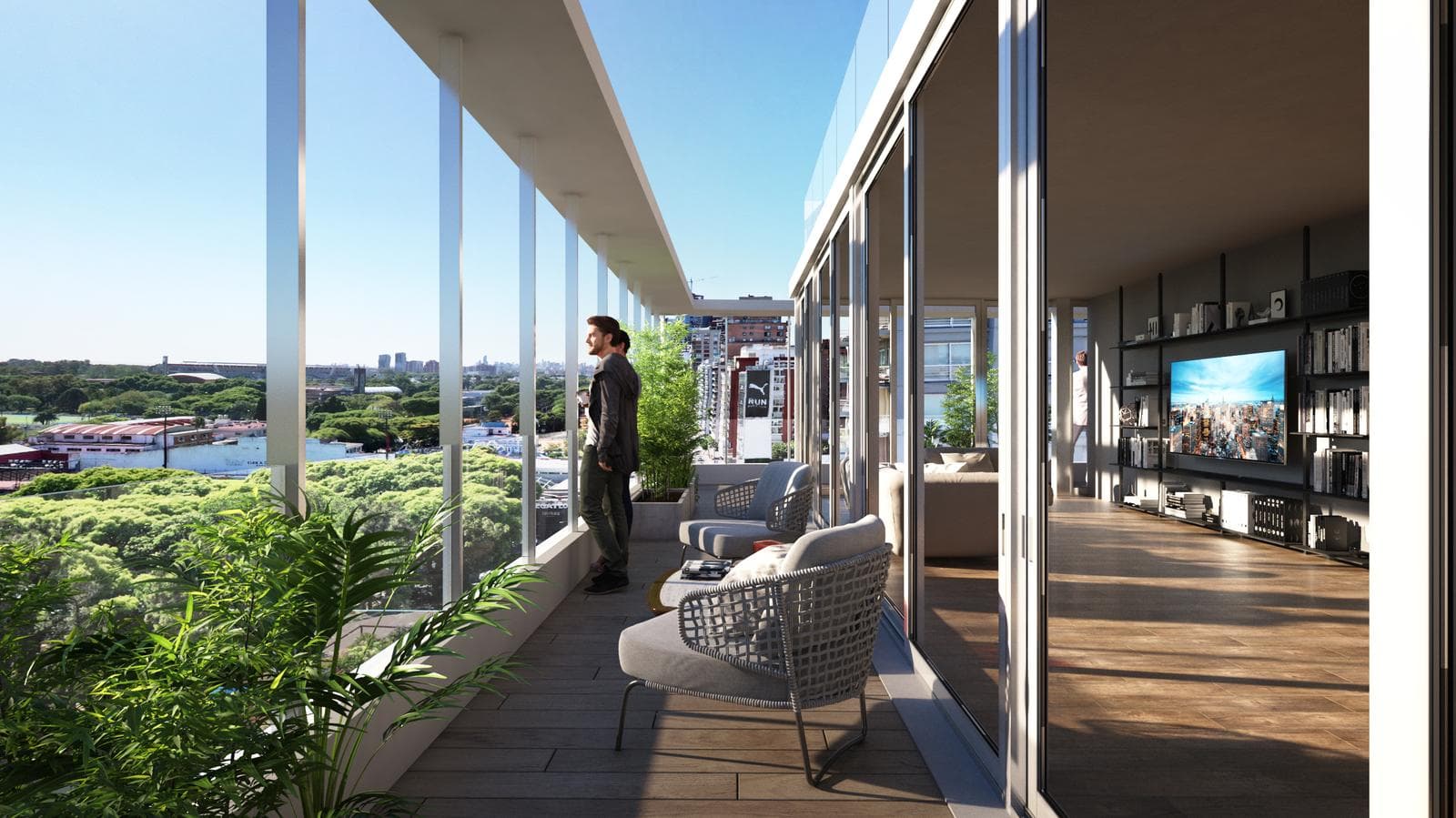 BLACK LIBERTADOR | 4-ROOM CORNER APARTMENT | 10TH FLOOR | RIVER VIEW