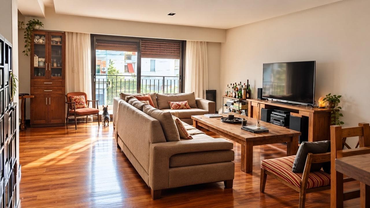 APARTMENT FOR RENT | 3 BEDROOMS OFFICE | PRIVATE TERRACE WITH GRILL | NO MAINTENANCE FEES