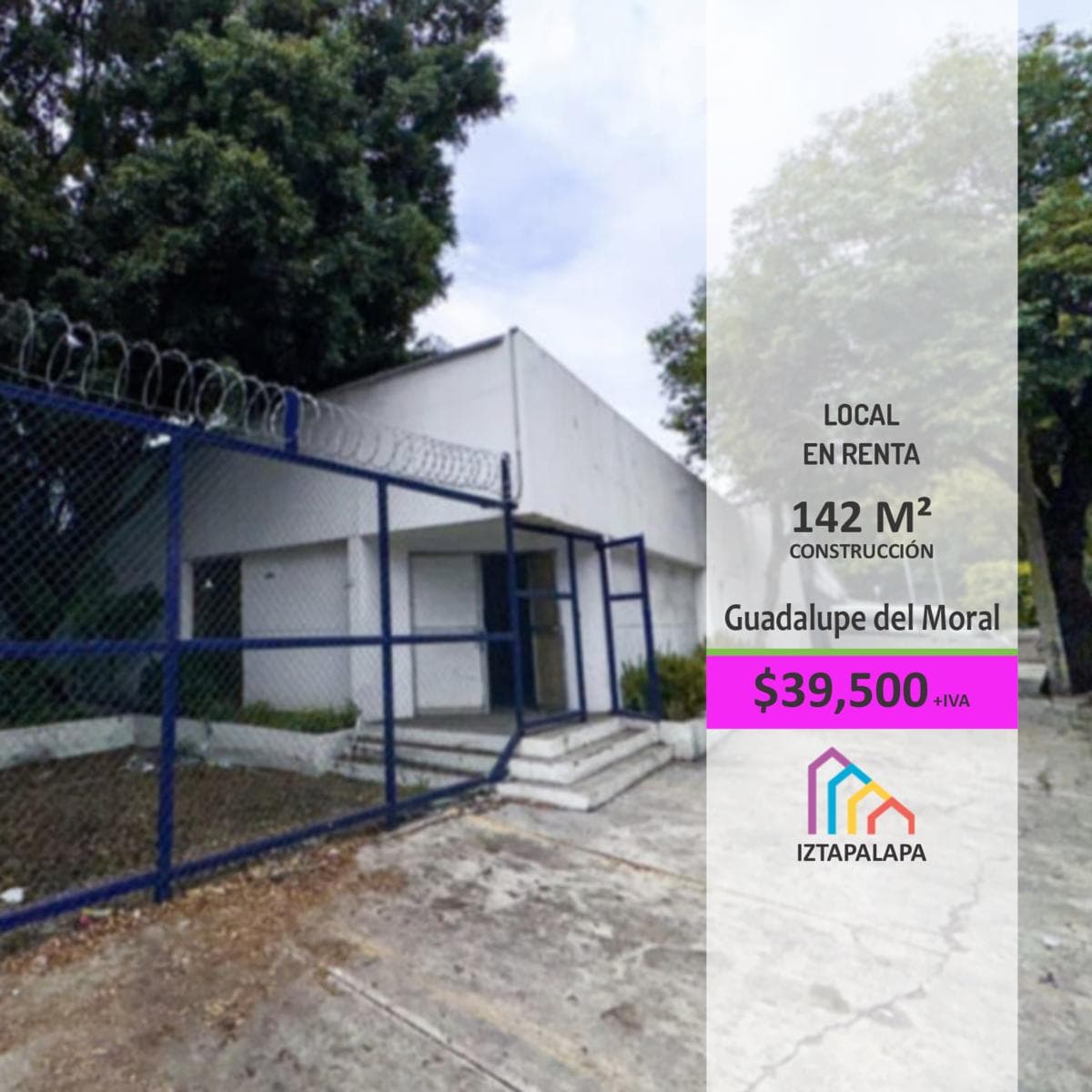 Excellent Commercial Space for Rent in Guadalupe del Moral.