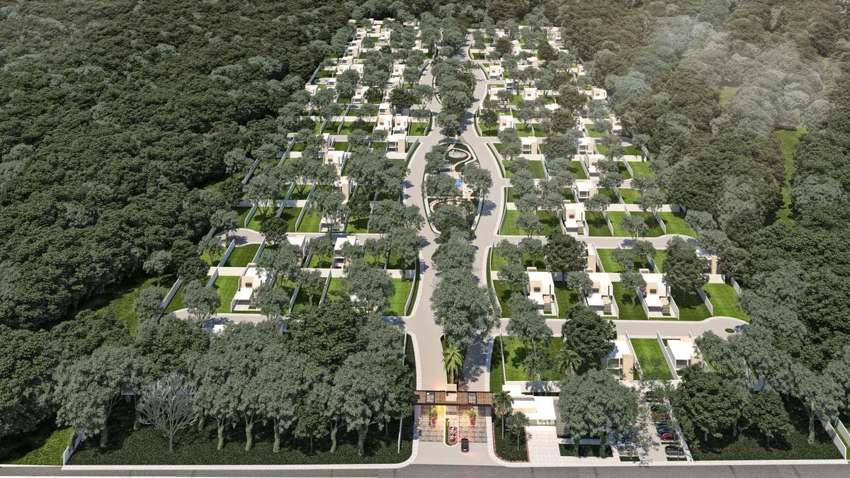 Land for sale on a private street in Sitpach, Cholul, Mérida, Yucatán.