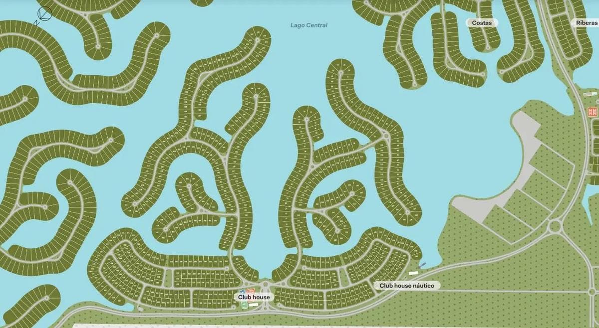 Land - Waterfront lot for sale, over 1,000 m². Nuevo Amarras neighborhood, Puertos Escobar