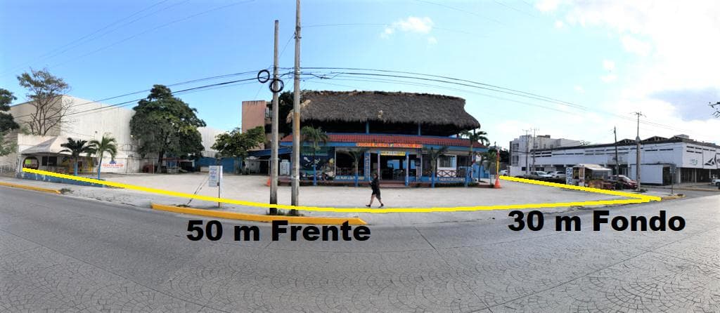 5 Lots for Sale, Each Measuring 1,725 m2, on Avenida Xcaret, Downtown Cancún