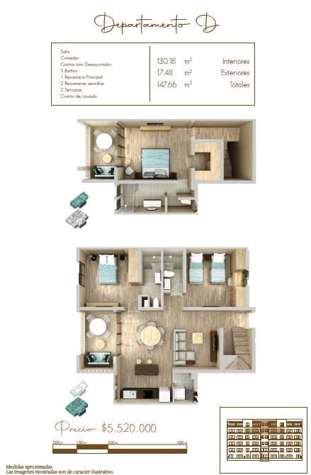 Pre-Sale Apartment, 3 Bedrooms, Aqua Residencial, Av. Huayacán, Cancún