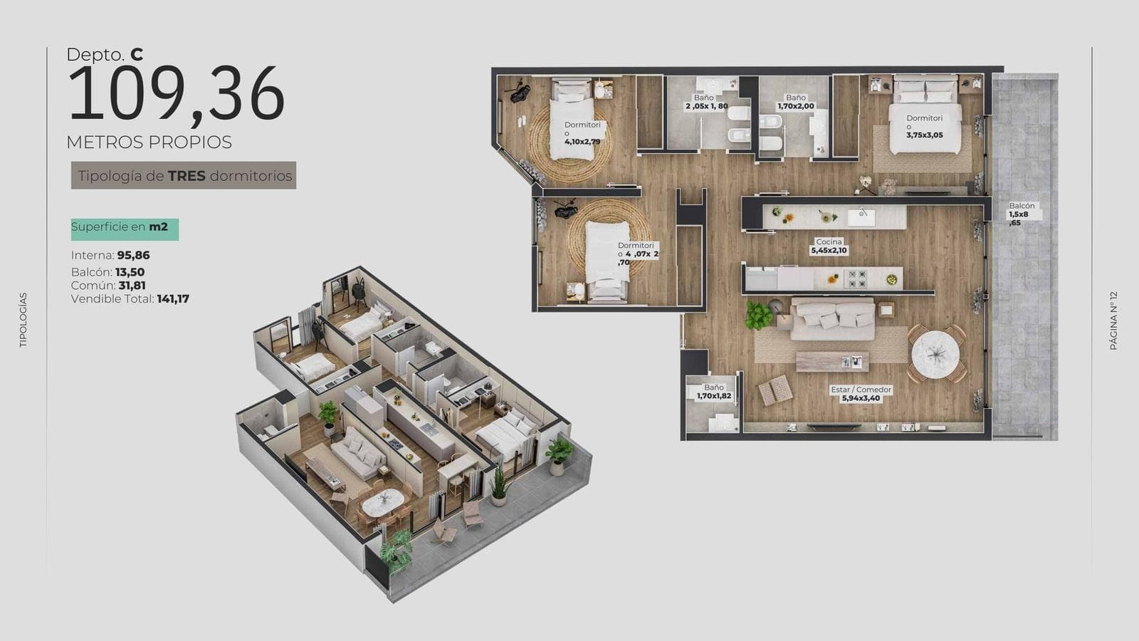 3-Bedroom Apartment for Sale in General Paz