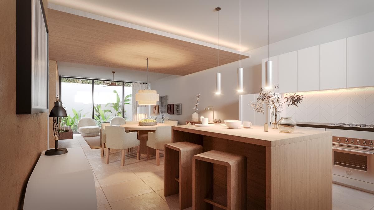 Two-story apartment in Xcanatún with 3 bedrooms and a maid's room near the Country Club, Mérida, Yucatán.