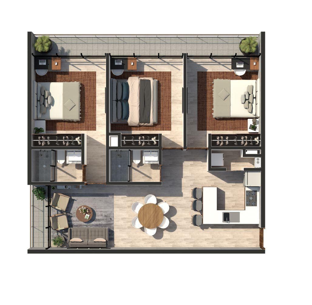 Apartment for sale in Paseo Country in Mérida, Yucatán
