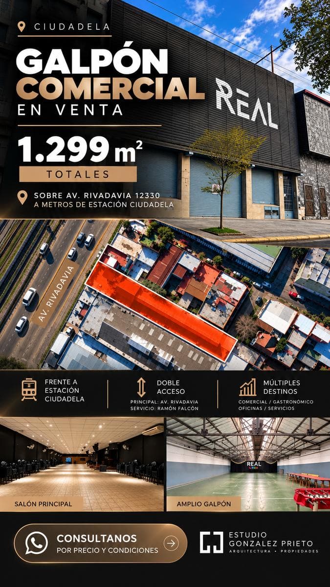 OPPORTUNITY: 1,299 M² COMMERCIAL WAREHOUSE/STORAGE FACILITY FOR SALE — ADDITIONAL M² TO BE BUILT — FINANCING AVAILABLE