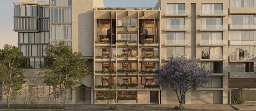 APARTMENTS FOR PRE-SALE STARTING AT $3,705,167 IN ROMA NORTE NEIGHBORHOOD, CUAUHTÉMOC DISTRICT.