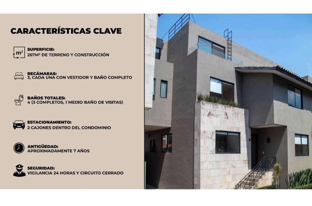 HOUSE $11,200,000 IN CALZ DESIERTO DE LOS LEONES. NEAR THE NATIONAL PARK.