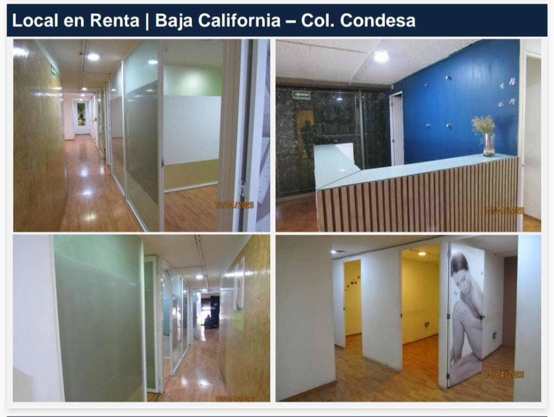 COMMERCIAL SPACE FOR RENT: $70,000, BAJA CALIFORNIA, CONDESA NEIGHBORHOOD. 120 M2.