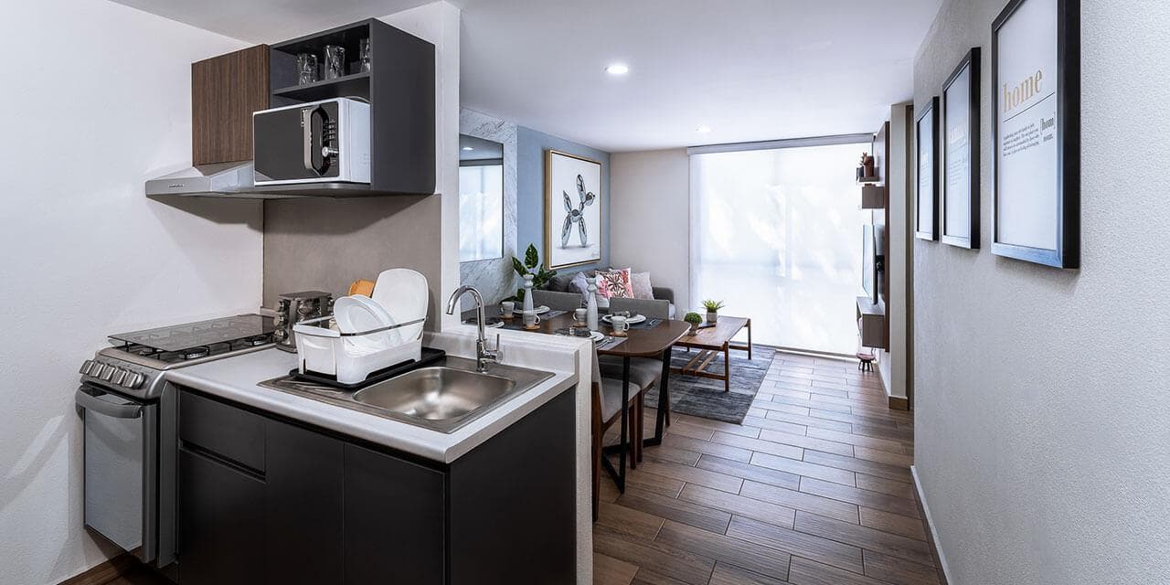 3-ROOM APARTMENTS IN THE OBRERO POPULAR NEIGHBORHOOD STARTING AT $3,610,495 ON AV. CAMARONES, AZCAPOTZALCO DISTRICT.