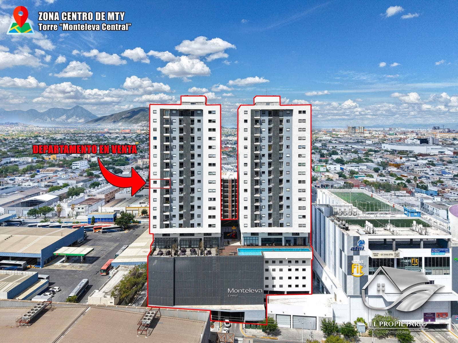 70 m² Apartment FOR SALE // Torre Monteleva Central – Downtown Monterrey